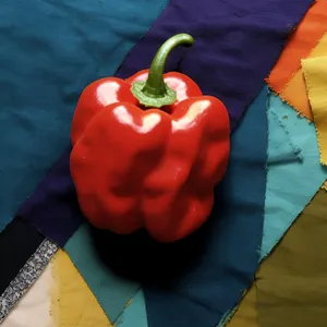 Fresh and colorful bell peppers for salad