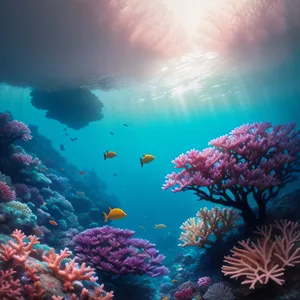Colorful Coral Reef Diving in Tropical Waters