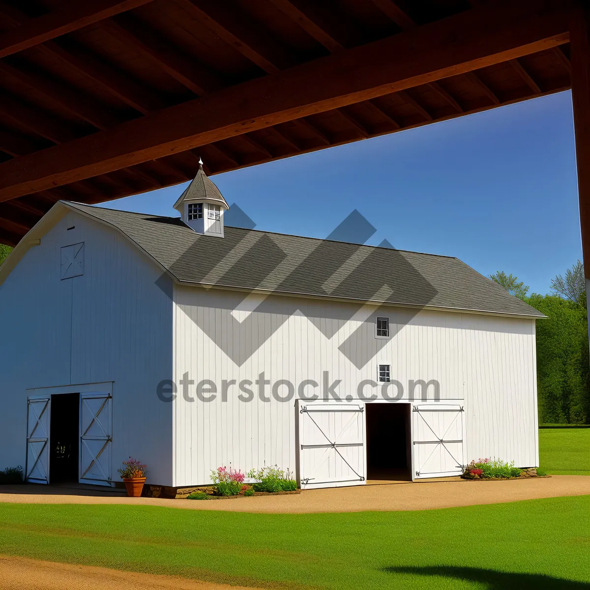 Picture of New Country Home with Brick Siding and Garage