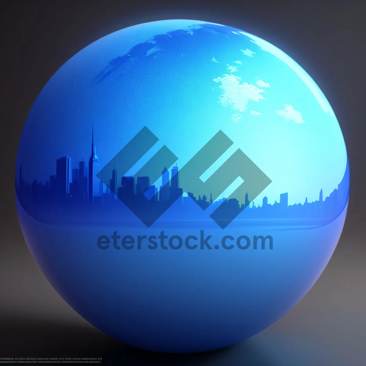 Picture of Global Sphere: Iconic Earth Map in 3D
