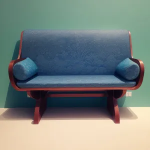 Modern Leather Convertible Sofa in Elegant Interior