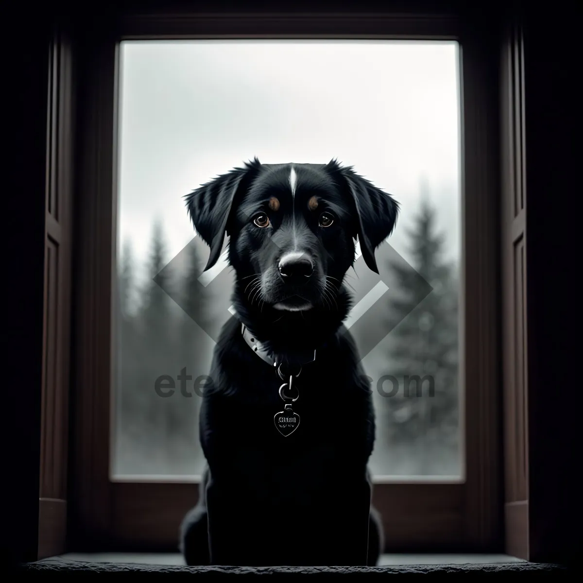 Picture of Beautiful Black Labrador Retriever, the Perfect Pet Companion