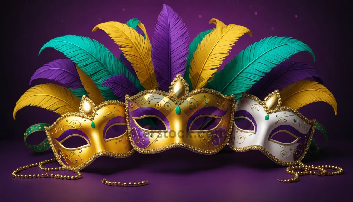 Picture of Festive Face Mask Design for Carnival Masquerade