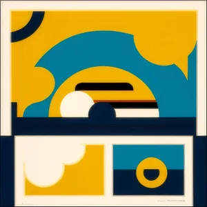 Web Graphic Set: Iconic Button Symbols for Letterhead Design