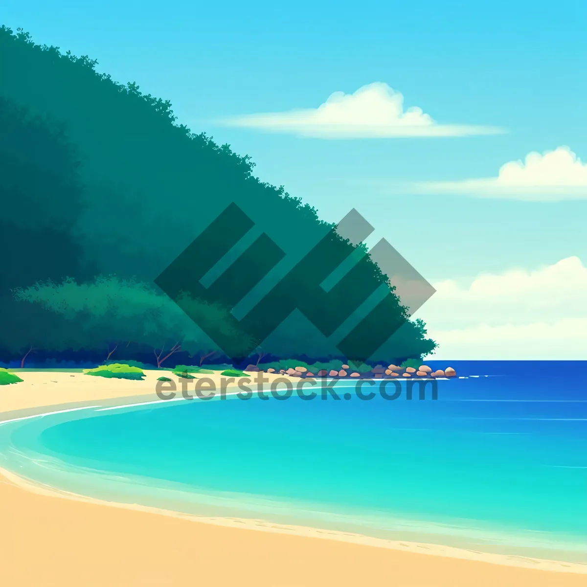 Picture of Serenity by the Seaside: A Tropical Oasis