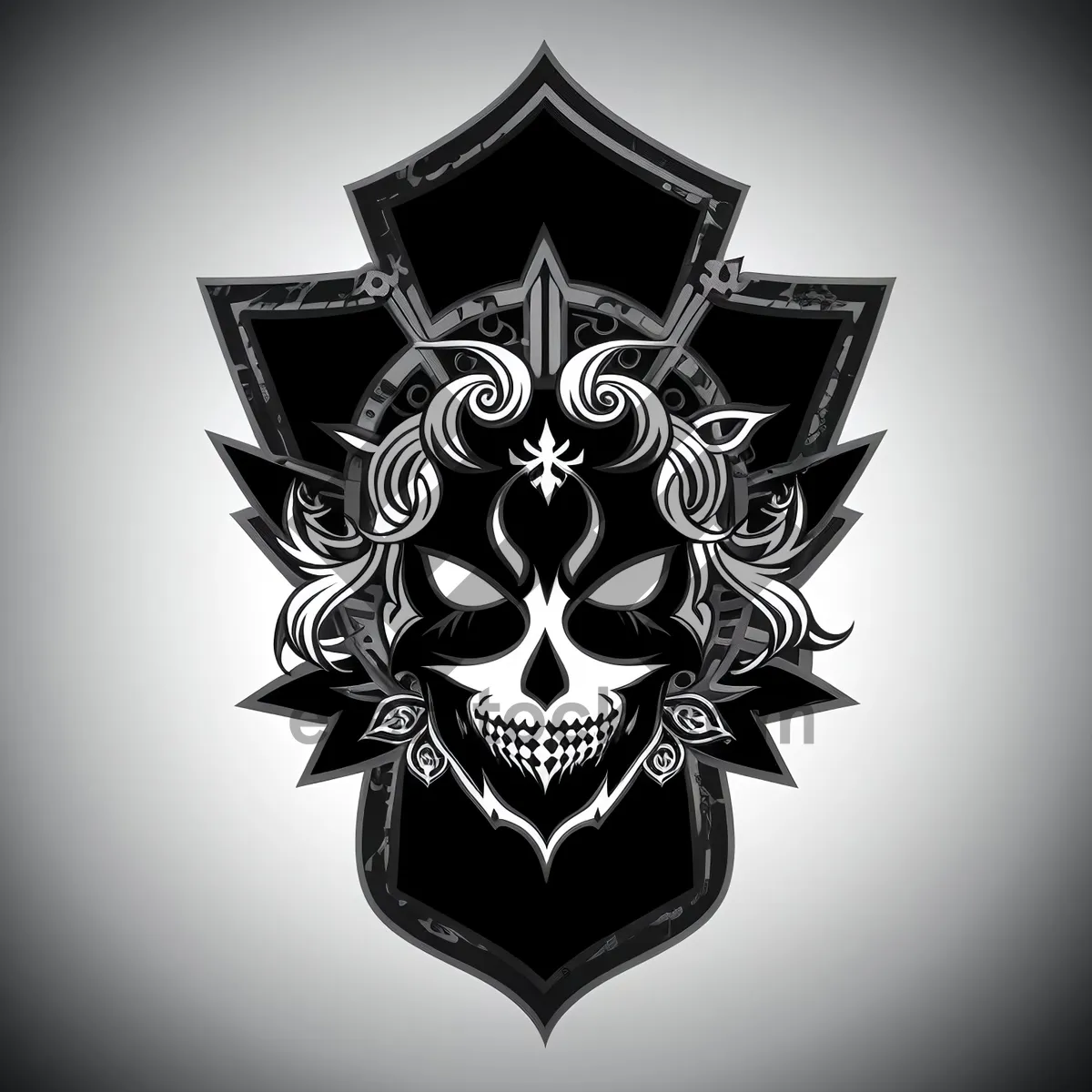 Picture of Heraldic Symbol Design: Graphic Art Icon Decoration