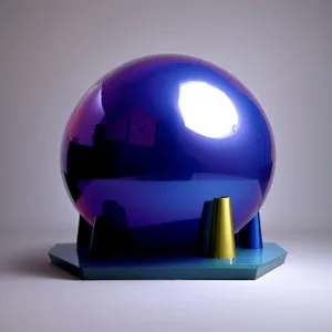 3D Globe Symbol for Business Stapler Machine