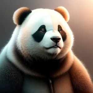 Cute Giant Panda Bear in Wildlife