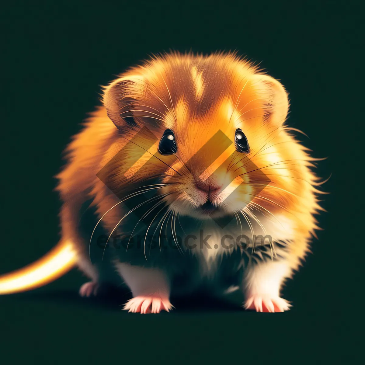 Picture of Fluffy Hamster with Adorable Whiskers