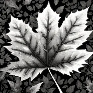 Vibrant Autumn Foliage: Fern, Tree, and Maple Leaves