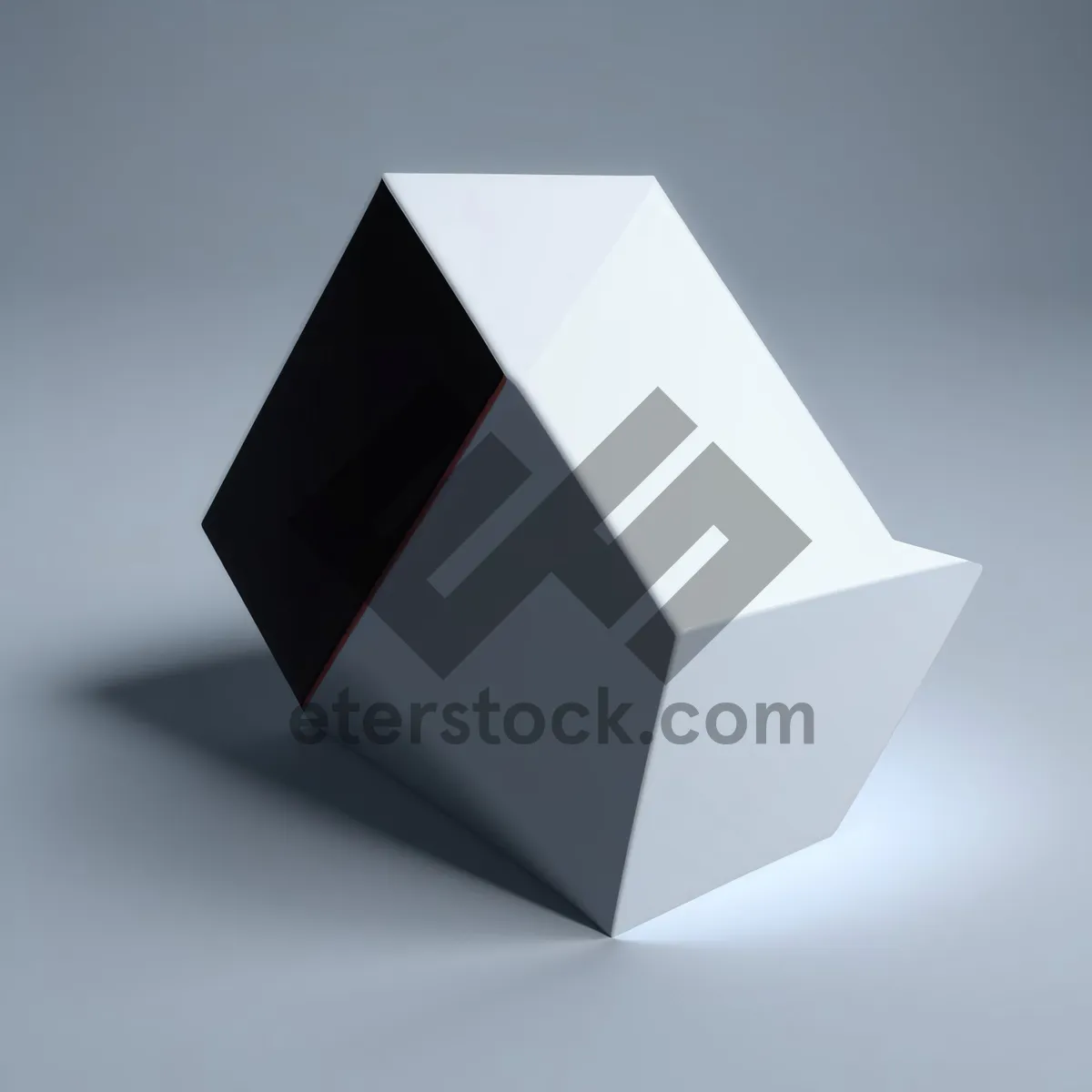 Picture of Solid Glass 3D Icon Box Design Element