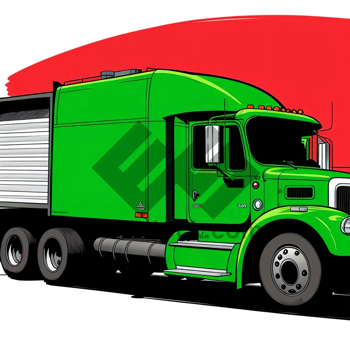 Picture of Fast and reliable logistic truck for efficient transportation.
