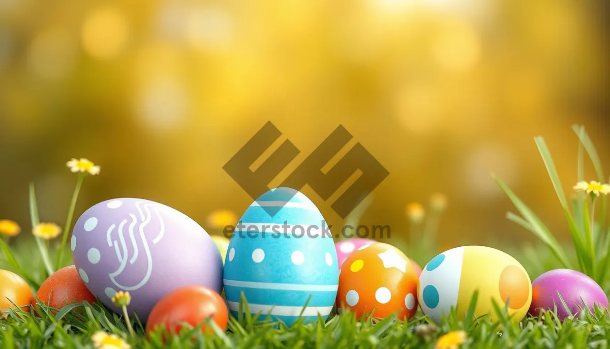 Picture of Easter Egg Celebration: Colorful Symbol of Fertility