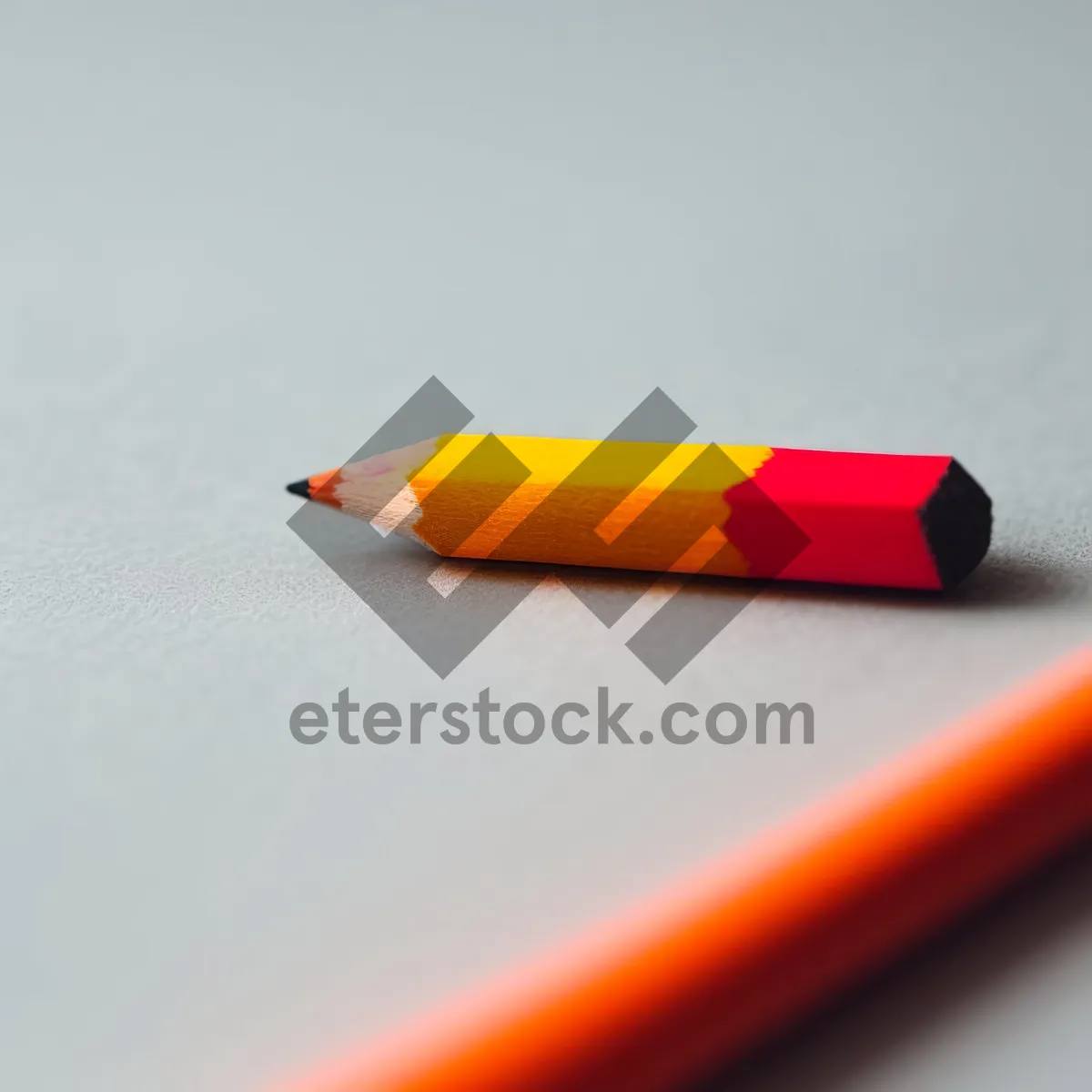 Picture of Vibrant Art Supplies on Wooden Office Desk