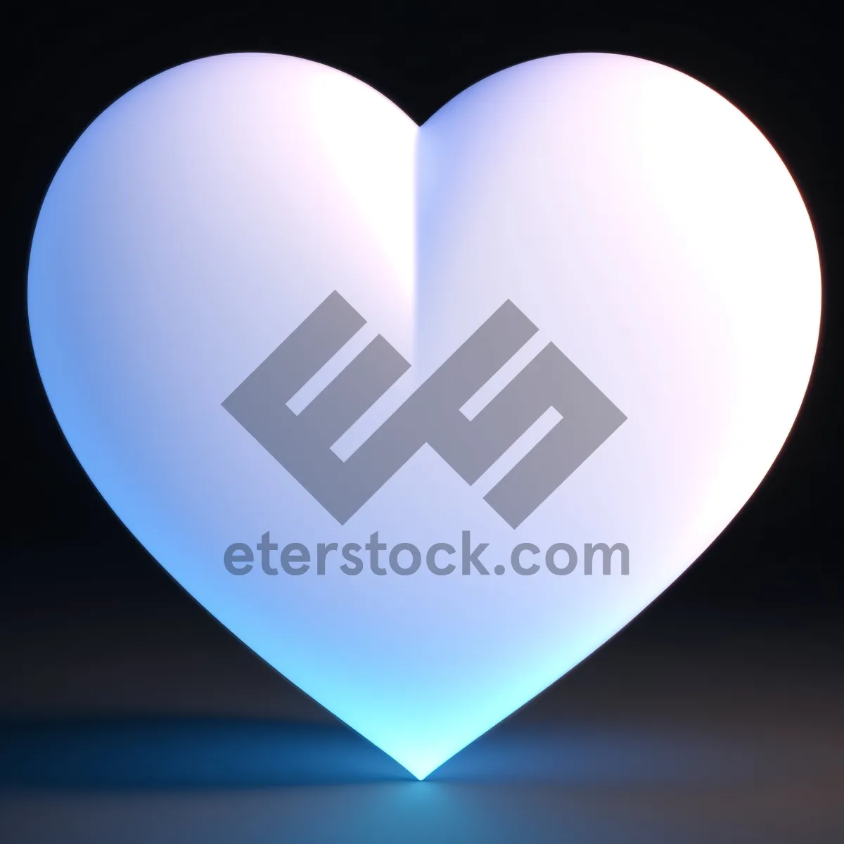 Picture of Romantic Heart Gem Graphic Design