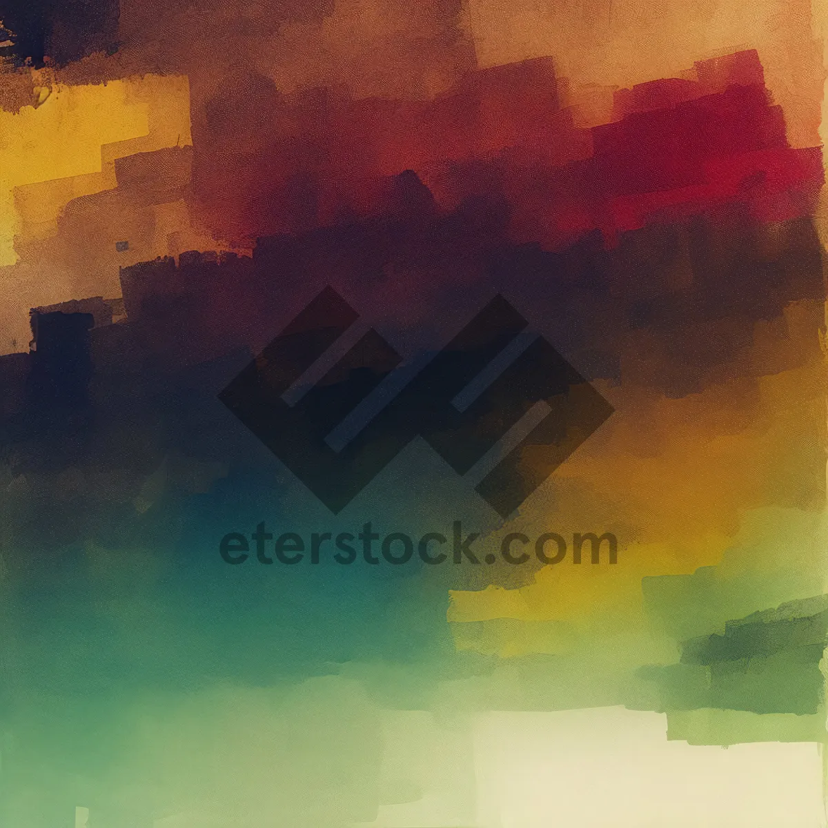 Picture of Vibrant Watercolor Grunge Acrylic Texture - Bursting Colors