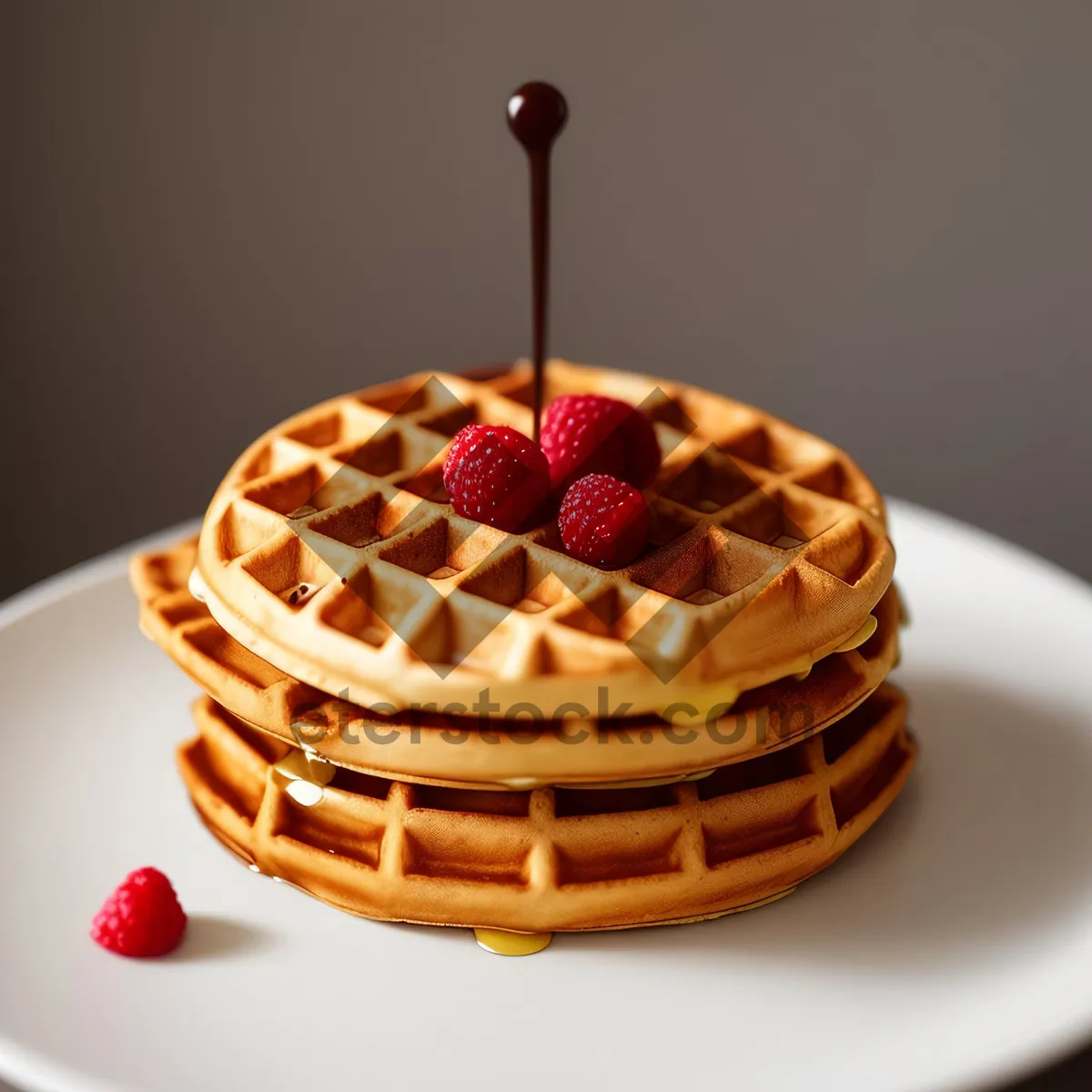 Picture of Decadent Chocolate Berry Cake with Rich Sauce