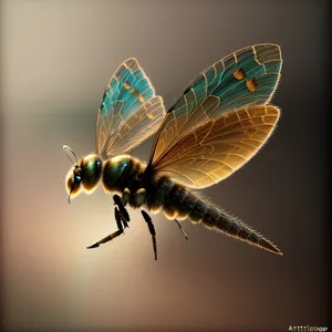 Dragonfly Wings in Flight: Majestic and Graceful Arthropod