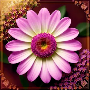 Pink Daisy Blossom in Full Bloom