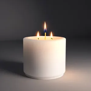 Glowing Celebration: A mesmerizing candle illuminating the darkness.