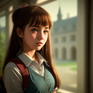 Confident and Stylish Businesswoman Smiling in Professional Portrait