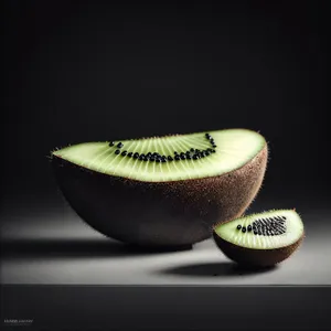 Fresh and Juicy Kiwi Slice: Tropical Health Boost