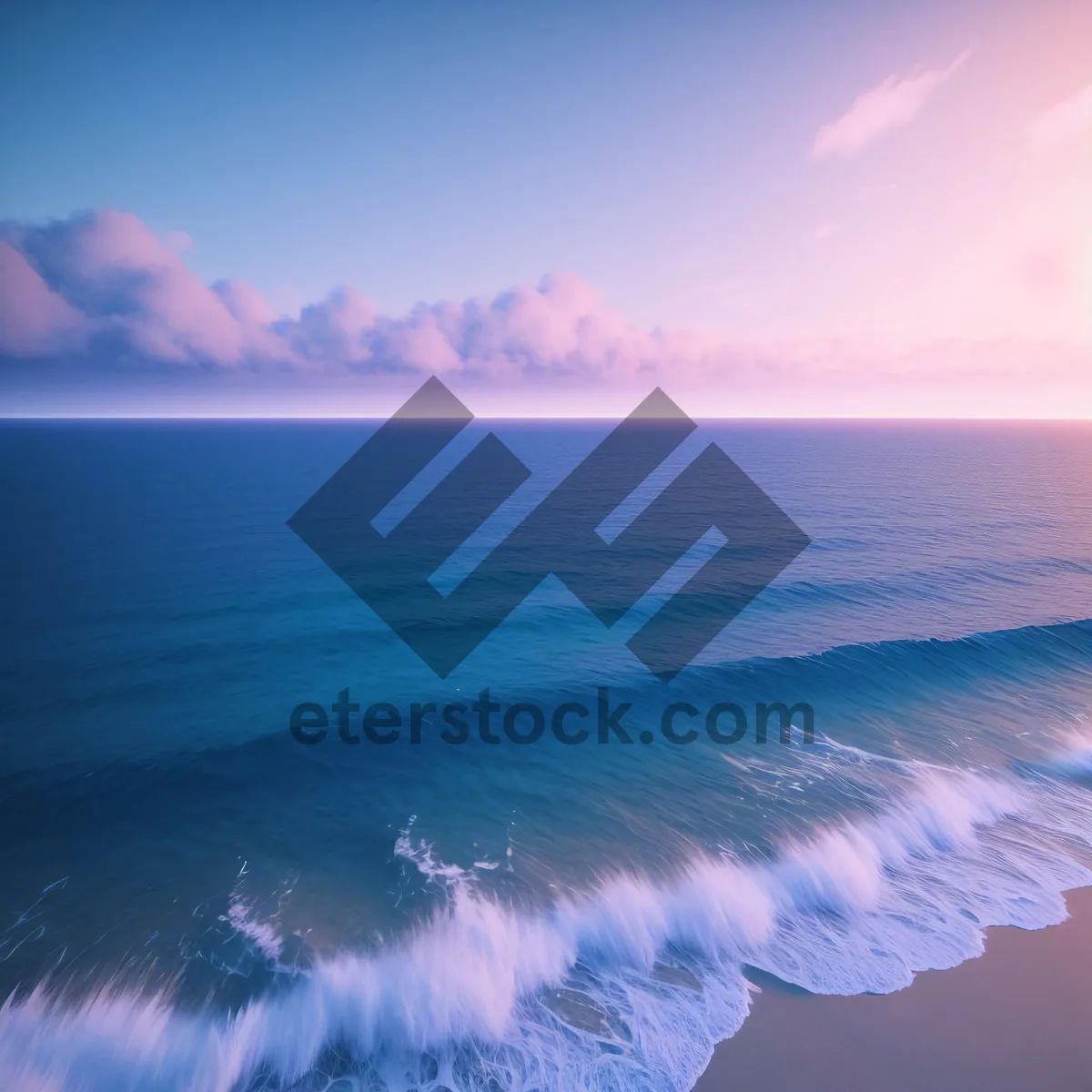 Picture of Sunset Paradise: Beach Bliss under Clear Skies