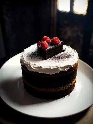 Delicious Chocolate Berry Cupcake with Creamy Icing