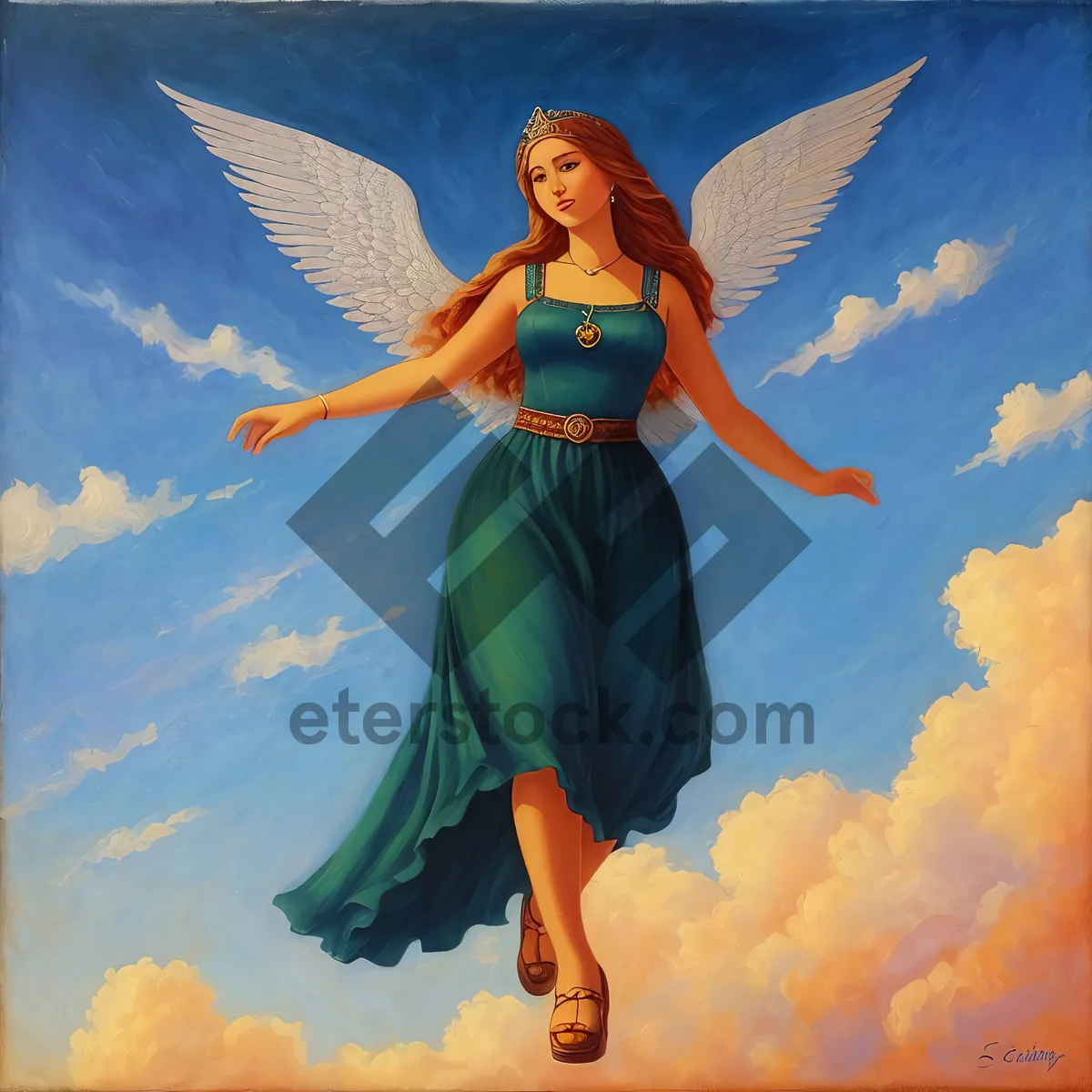 Picture of Joyful Dancer Leaping in the Sky