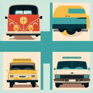 Web Icons Set: Trailer, Car, Bus, Business Design