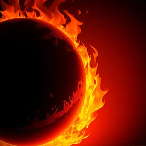 Flickering Inferno: A Vibrant Fire-inspired Art Design