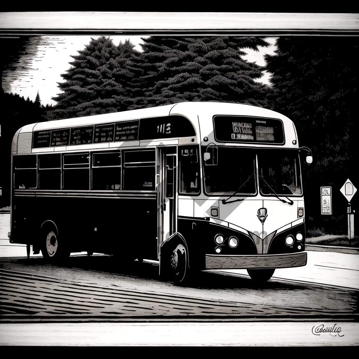 Picture of Public Transportation Shuttle Bus - Reliable and Efficient Travel Option