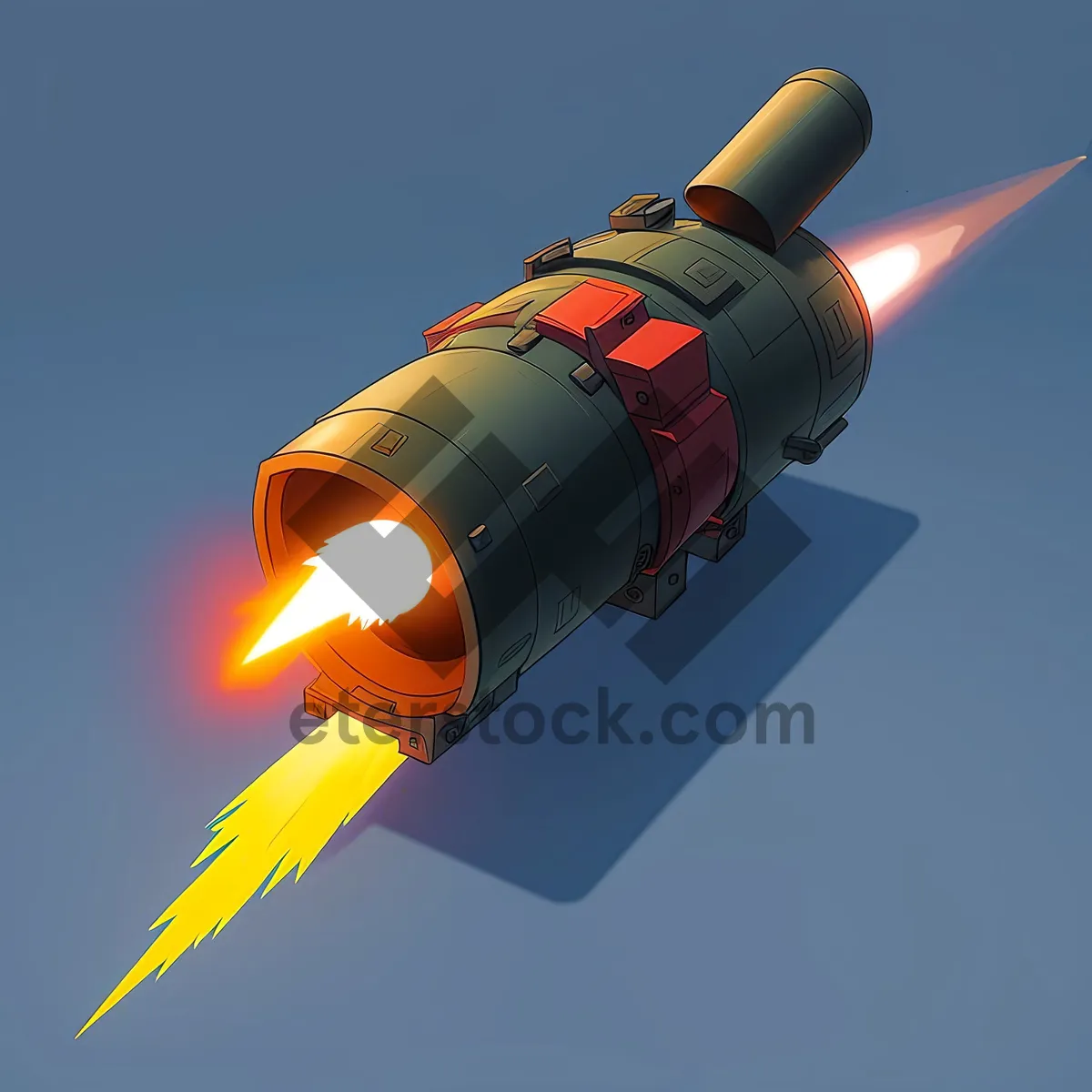 Picture of Aircraft Missile Launcher with Homing Torpedorocket.