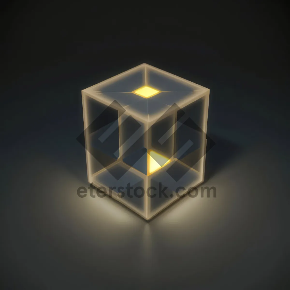 Picture of Shiny glass icon design shape symbol box