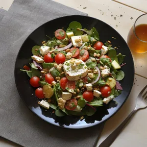 Fresh and Healthy Cherry Tomato Salad with Olives
