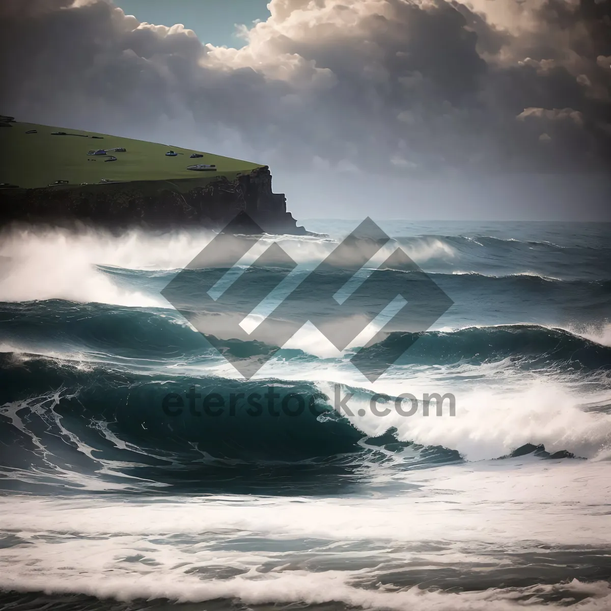 Picture of Serene Sunset Over Tropical Coastal Bay