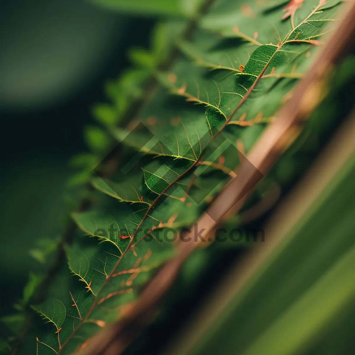 Picture of Lush Green Foliage Amidst Serene Forest