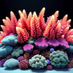 Vibrant Echinoderm Sea Urchin with Feather Star