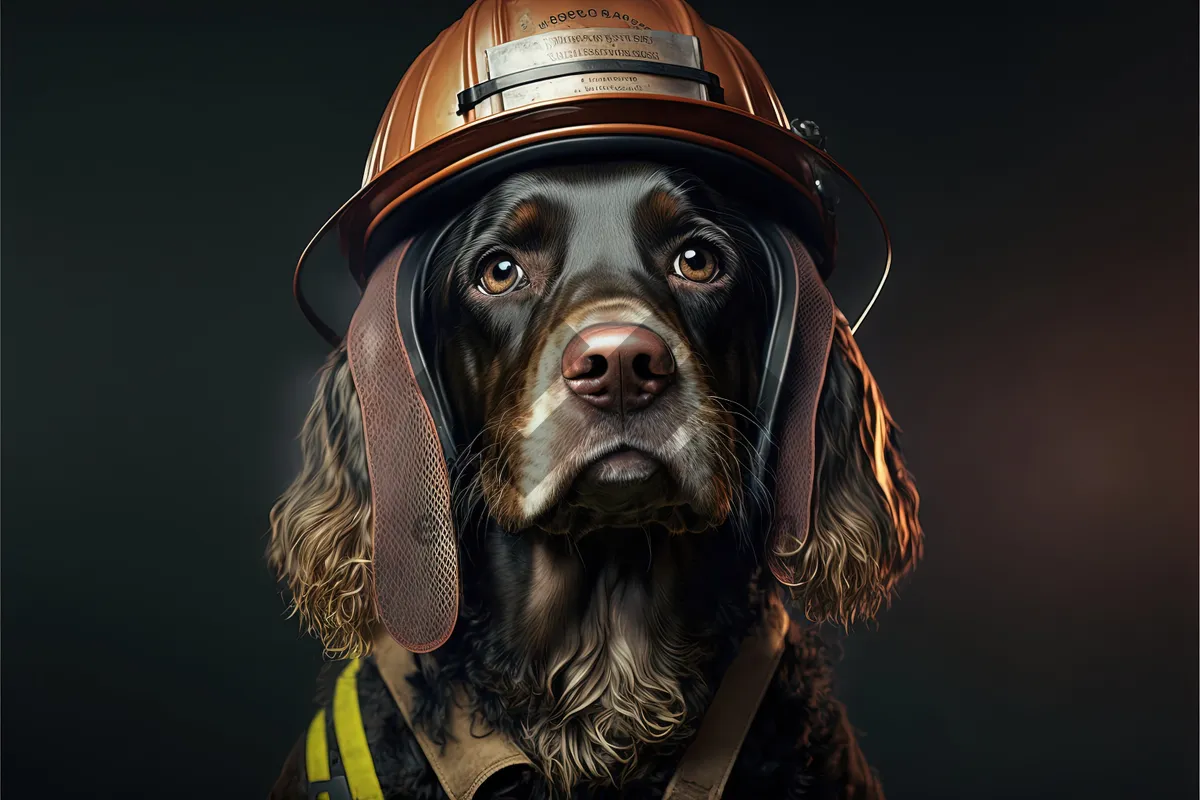 Picture of Hunting dog sporting Spaniel portrait