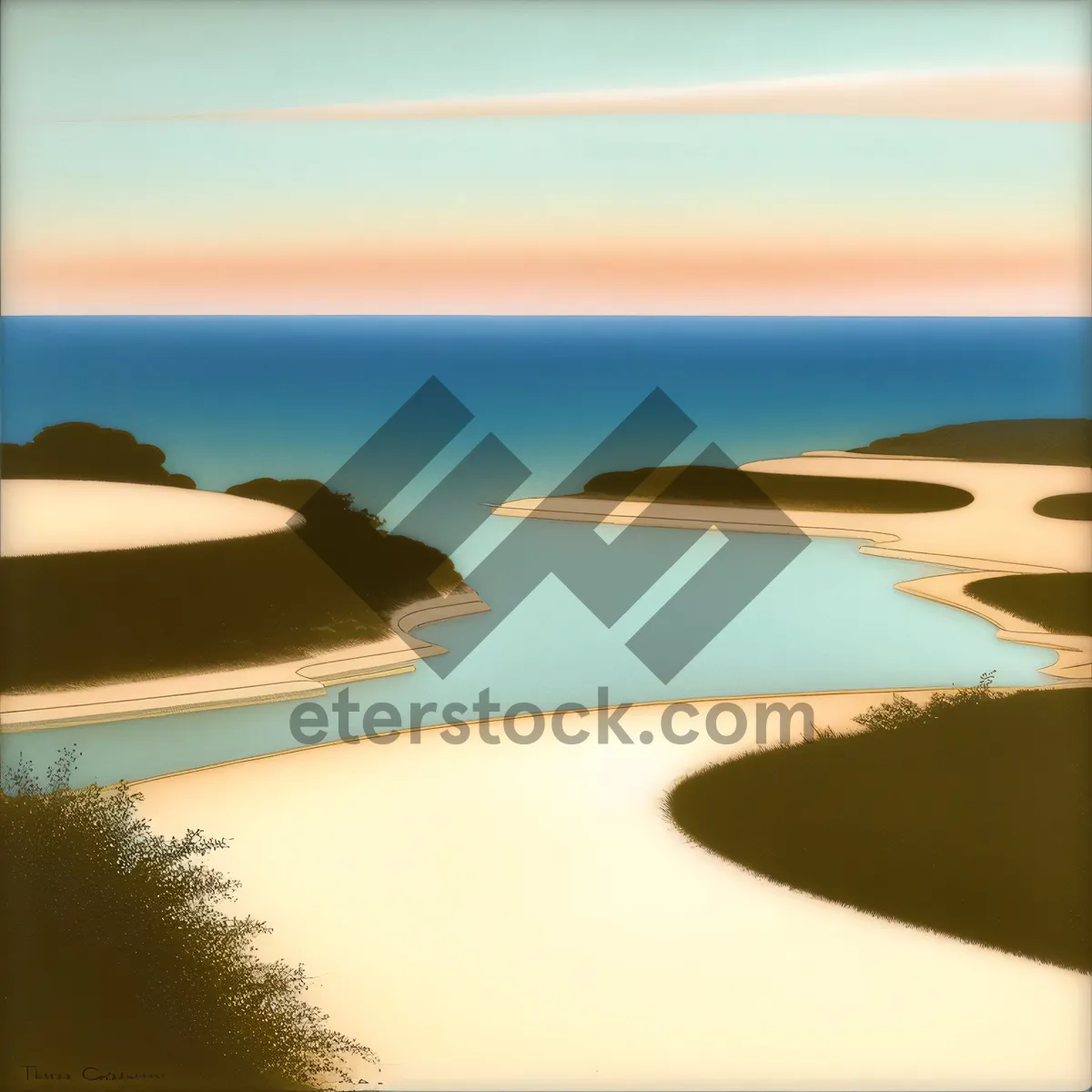 Picture of Sunset Serenity on Tropical Beach