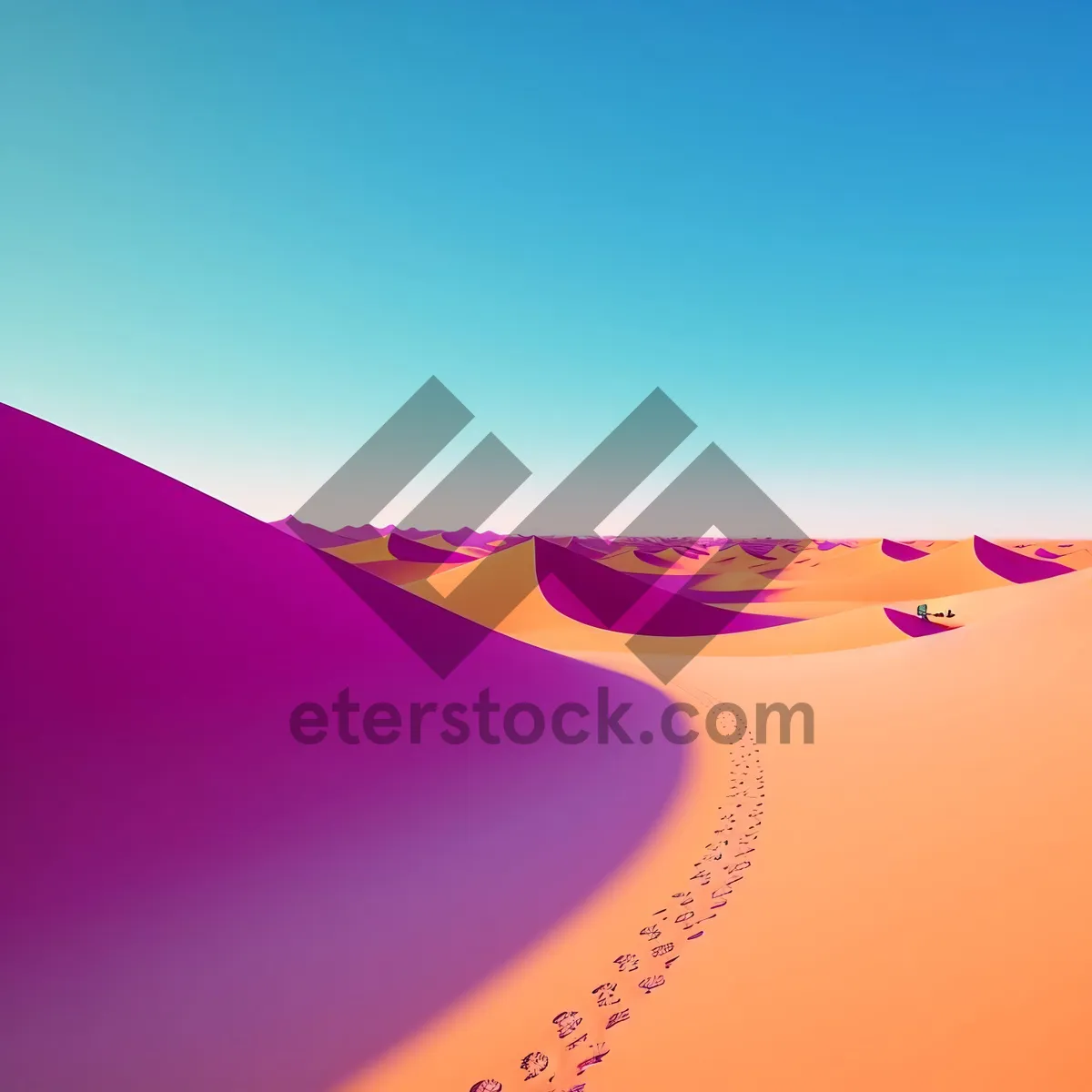 Picture of Colorful Wave: Modern Art Graphic with Gradient Texture