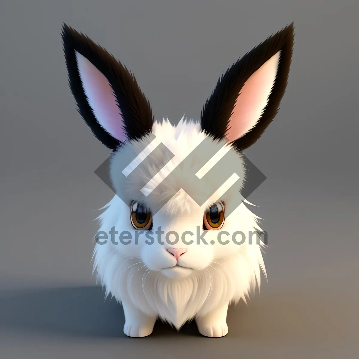 Picture of Fluffy Bunny with Soft Ears - Adorable Domestic Pet