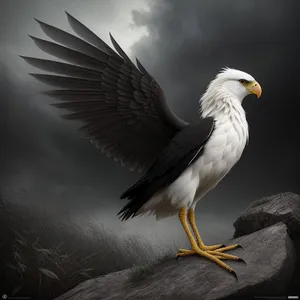 Bald Eagle soaring in majestic flight