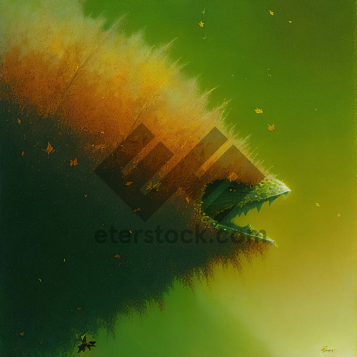 Picture of Shimmering Aquatic Larva in Illuminated Water