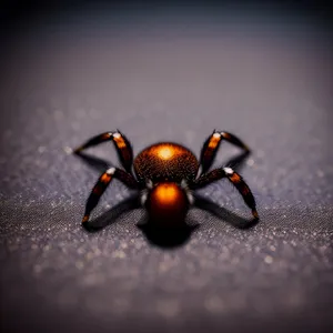 Close-up of Black Widow Spider - Nature's Stealthy Arachnid