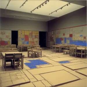 Modern Classroom Interior with Spacious Architectural Design