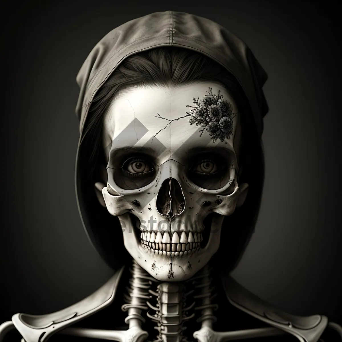 Picture of Spooky Poisoned DJ in Skull Mask