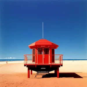 Seaside Beacon Tower on Coastal Cape