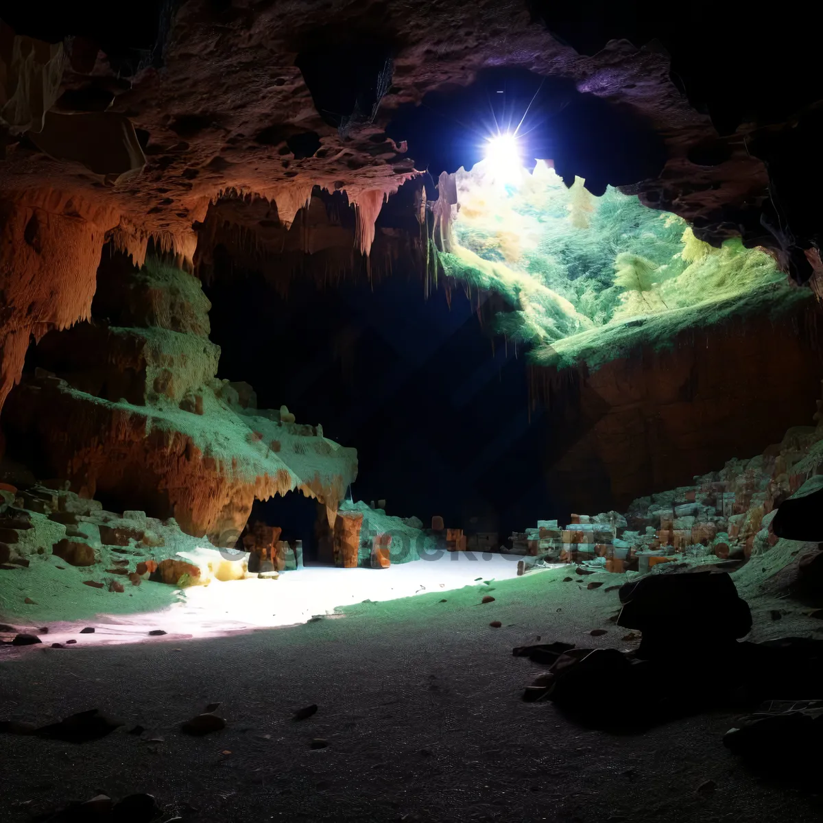 Picture of Grand Sandstone Canyon: Majestic Southwest Geological Formation