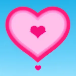 Love-filled Heart Icon for Valentine's Day Design